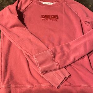 Aeropostale Women’s Pink/Red Crewneck Sweater